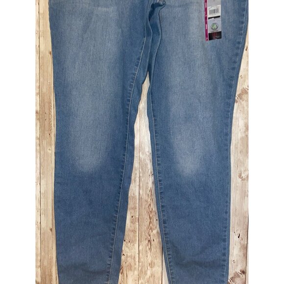 NO BO No Boundaries Skinny High Rise Stretch Denim Blue Jeans Womens Size 15 NWT - Picture 4 of 10